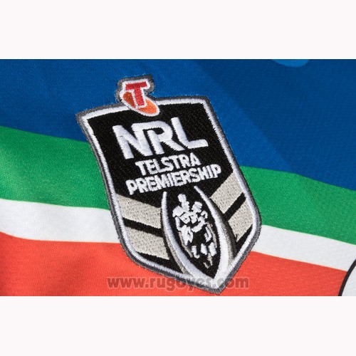 Camiseta Nueva Zelandia Warriors Azul Rugby 2018-19 Segunda
